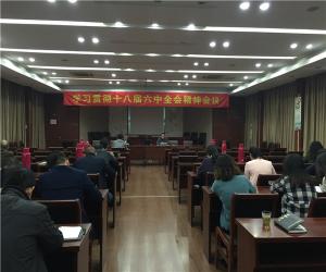 城投公司學習貫徹十八屆六中全會精神會議